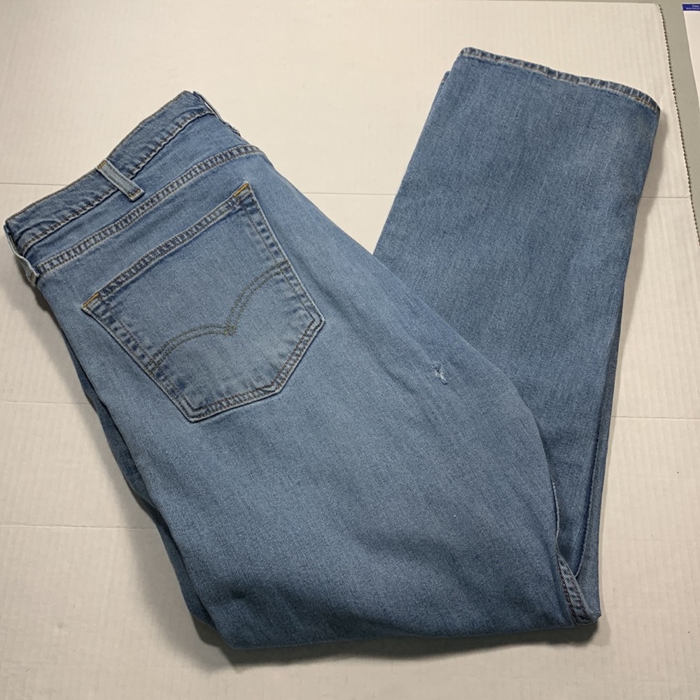 Levi's 505 Mens Straight Fit Blue Jeans Size 38x30 - Picture 6 of 11